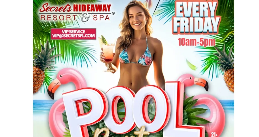 Secrets Hideaway Pool Party