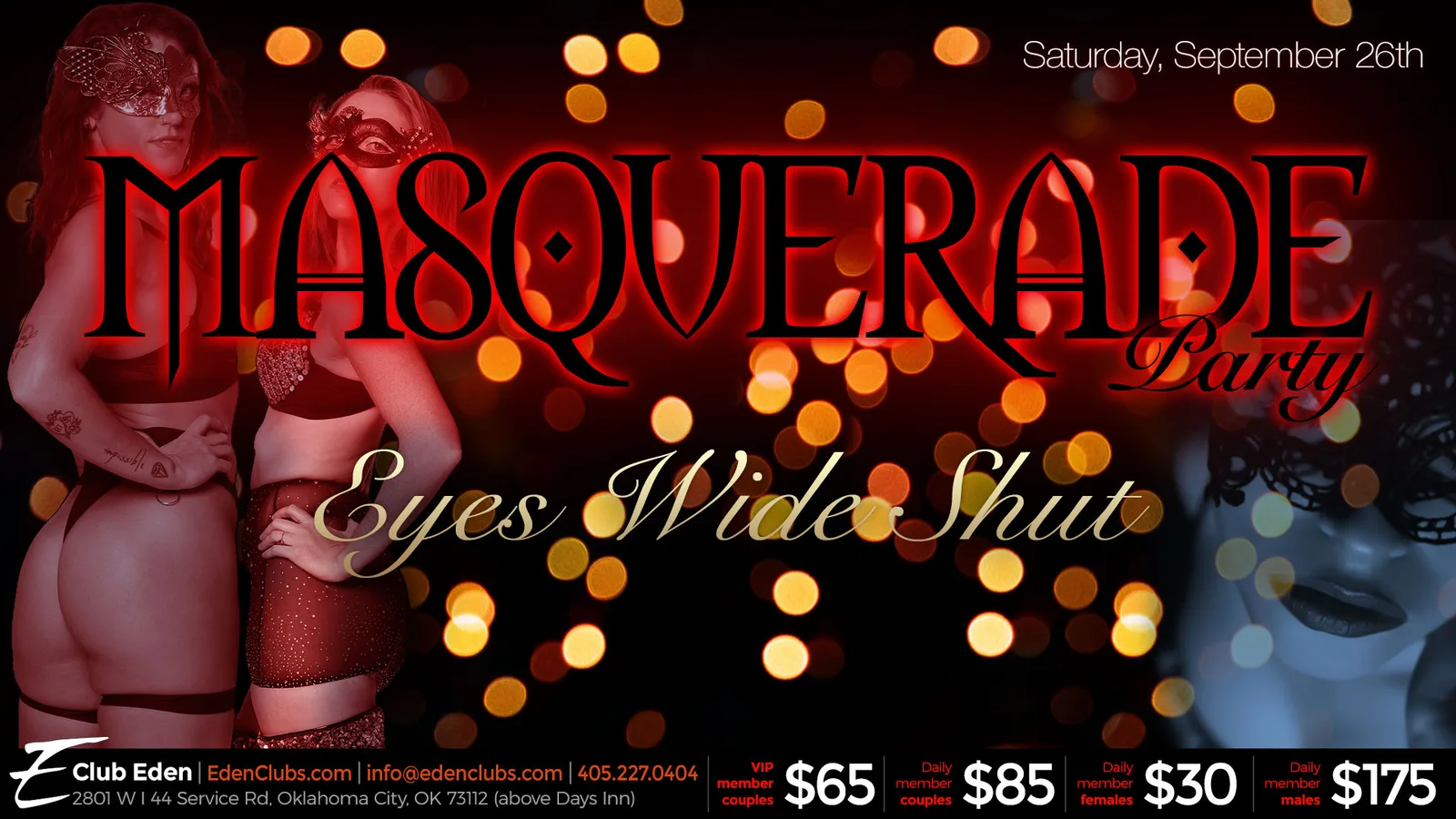 Masquerade Party at Club Eden OKC