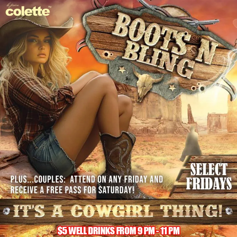 Boots N Bling at colette Houston