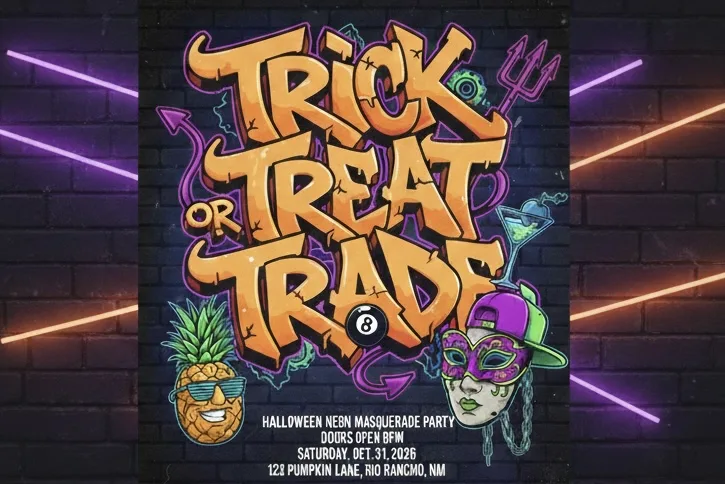 Trick, Treat, or Trade Halloween Party