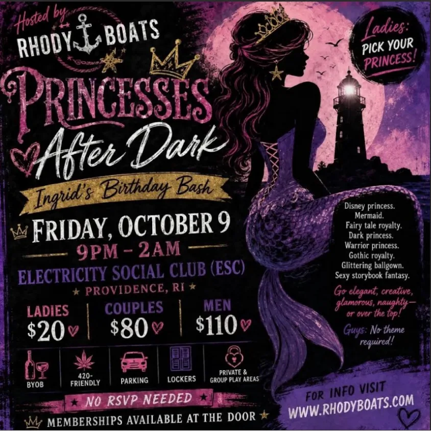 Princesses After Dark hosted by Rhody Boats