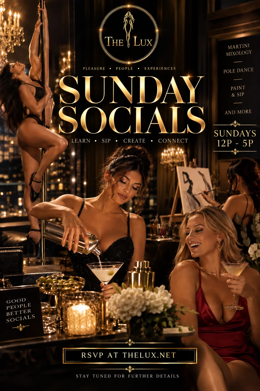 Sunday Socials: Cocktail Mixologist Masterclass @ The Lux