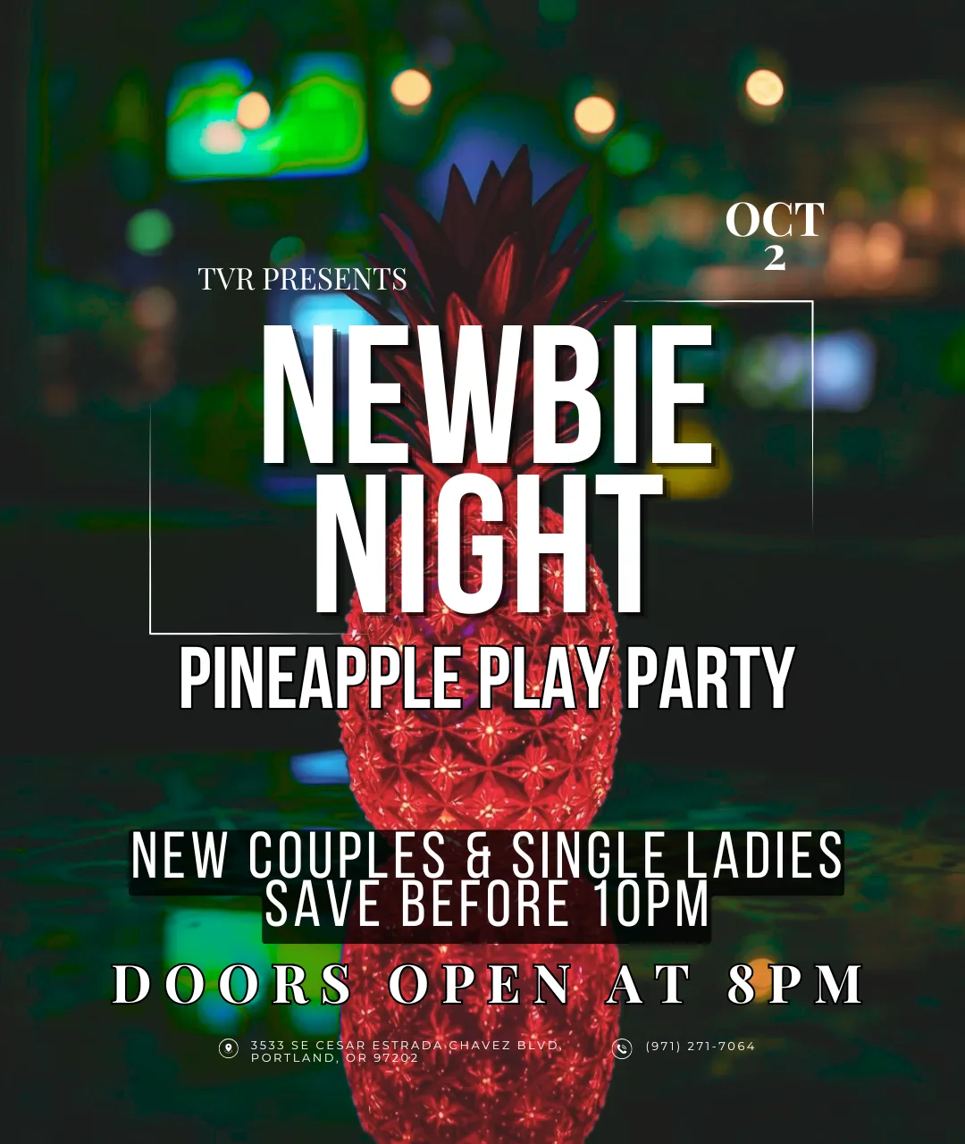 Newbie Night Pineapple Play Party