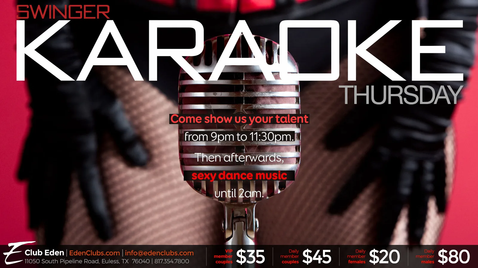 Karaoke Thursday at Club Eden DFW