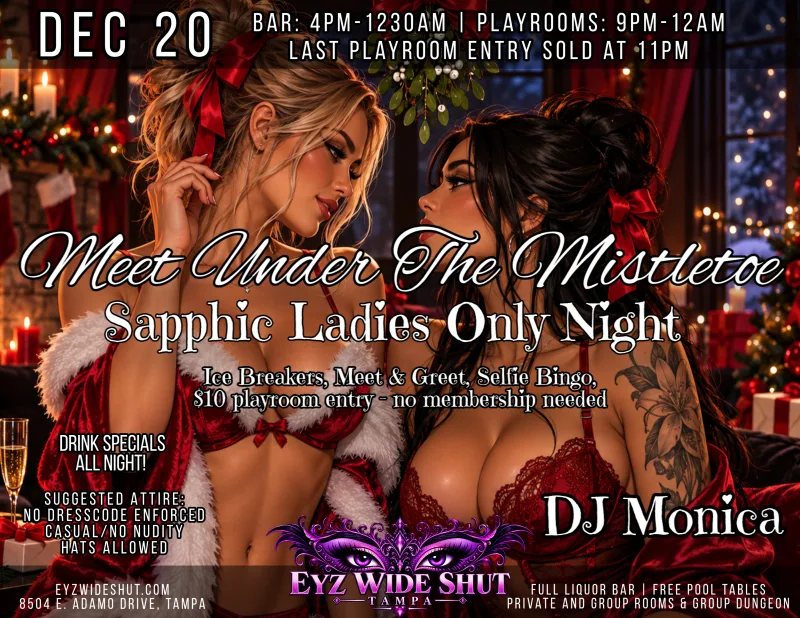 Meet Under the Mistletoe Sapphic Ladies Night