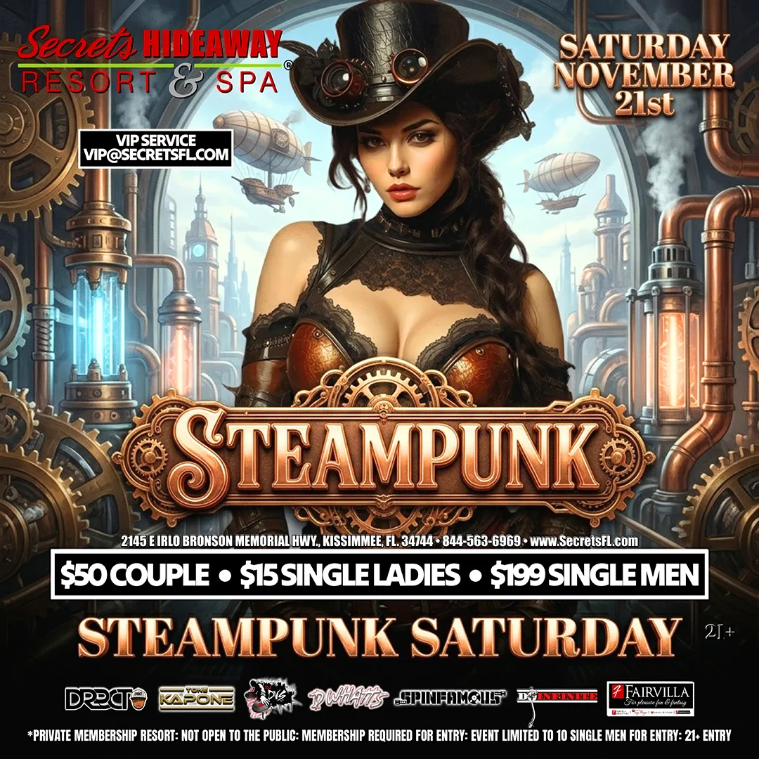 Steampunk at Secrets Hideaway