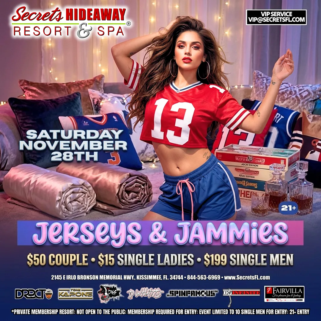 Jerseys & Jammies at Secrets Hideaway