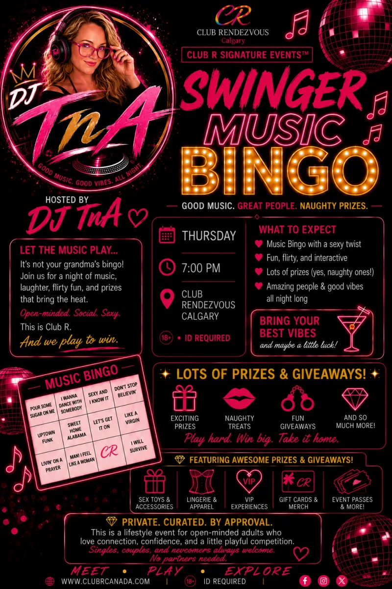 Swinger Music Bingo ~ Calgary