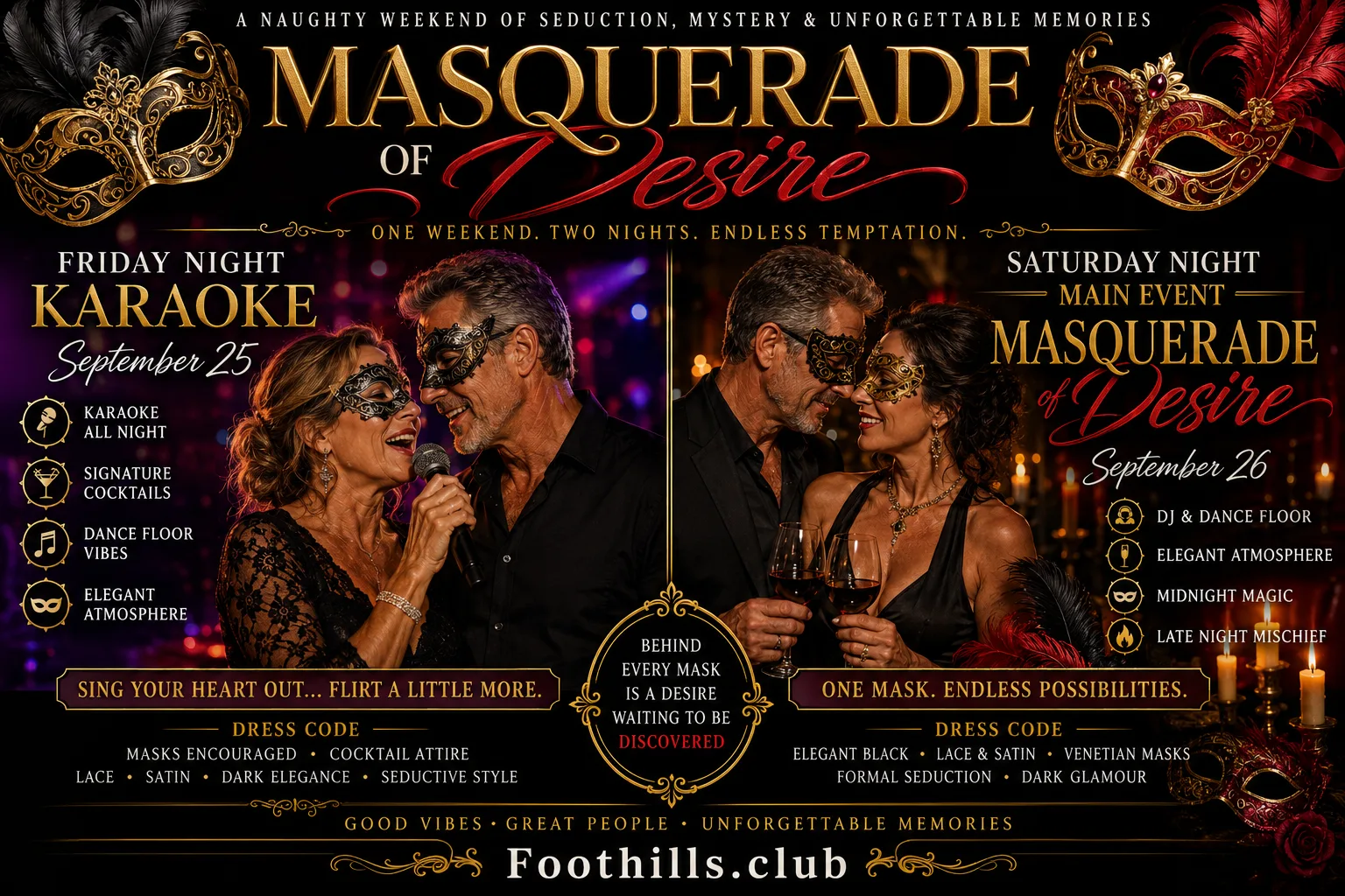 Masquerade of Desire (Friday)