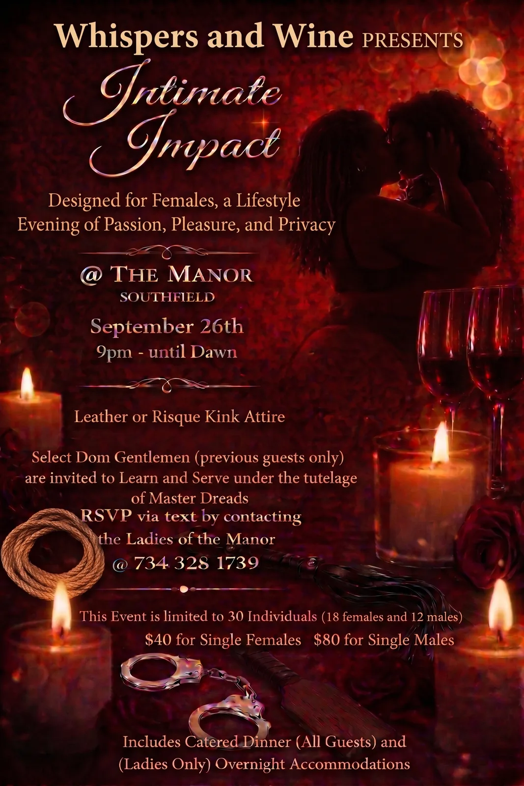 Whispers and Wine: Intimate Impact - Lady T's B-Day