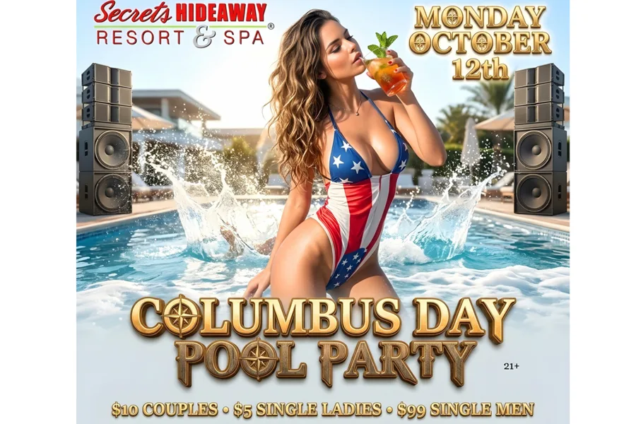 Columbus Day Pool Party 10am-5pm