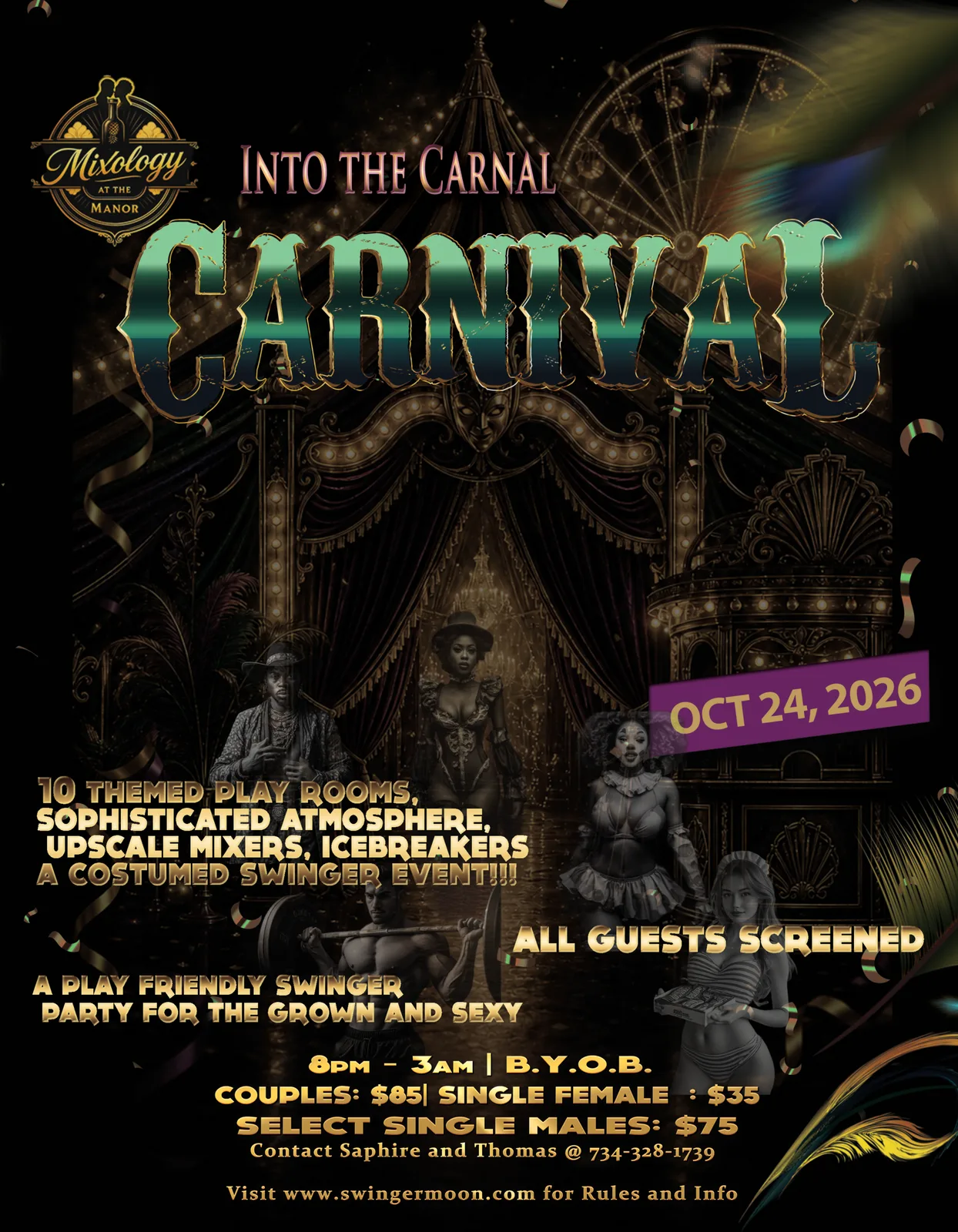 Mixology at the Manor: Into the Carnal Carnival