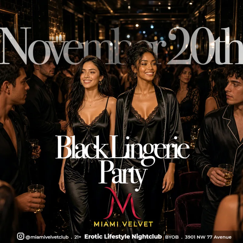 BLACK LINGERIE PARTY